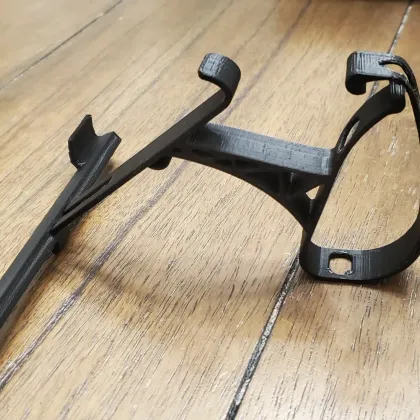 A 3D-printed bicycle water-bottle cage